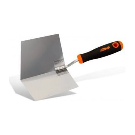 Edma – Couteau à enduire intérieur d'angle inox – Lame 103° – Ergonomie pour un contrôle optimal – Résultats nets et précis (1/5)