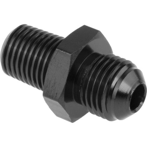 Adaptateur de raccord mâle évasé 6AN vers bossage 1/4NPT haute performance - Noir amélioré (1/5)