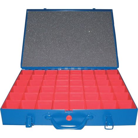 Casier de rangement en métal 440x330x 66mm 48 boites interchangeables