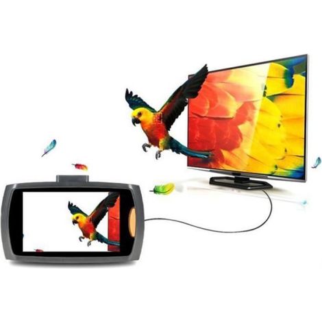 Caméra De Tableau De Bord - Enregistreur DVR 1080P LCD 2,4 Pouces - Grand Angle 120° - Capteur G - Vision Nocturne - 1 Pièce (1/4)