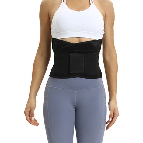 Ceinture de soutien lombaire élastique et respirante pour le sport, le fitness et la salle de sport (XL) (1/5)
