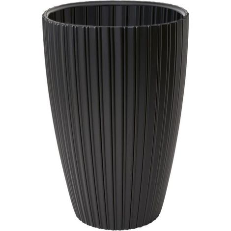 Vaso di fiori - GARDEN ID - Elegante - 40 x 58 cm - Per giardini, balconi o interni - Nero
