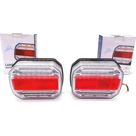Lampe combinée LED, direction dynamique gauche + droite, 12-24 V (1/5)