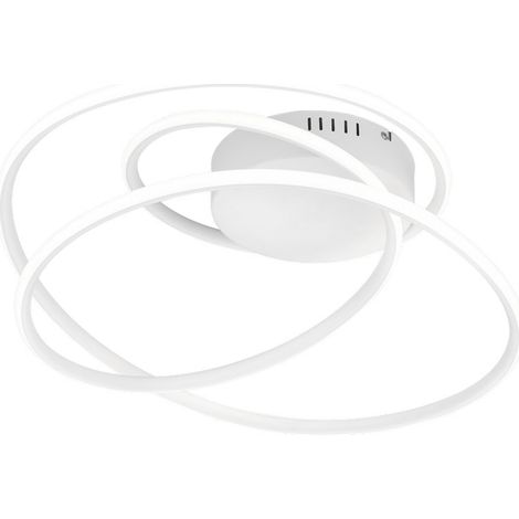 Plafón LED integrado de metal blanco mate - Bolonia (1/2)