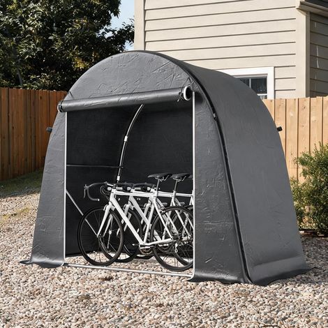 Abri de jardin en plastique verzinkter acier 245 x 120 x 200 cm (1/5)