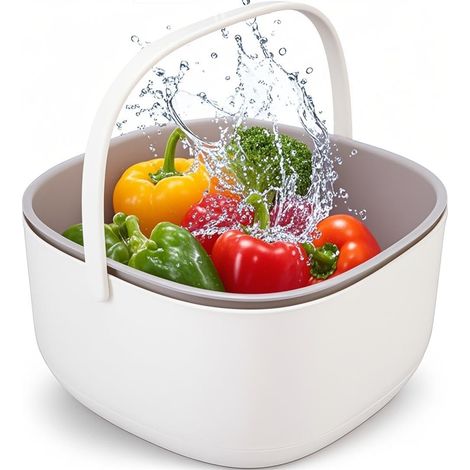 Machine à laver les fruits et légumes 360°, purificateur alimentaire pour cuisine sans produits chimiques, nettoyage en profondeur et désinfection efficace (1/5)