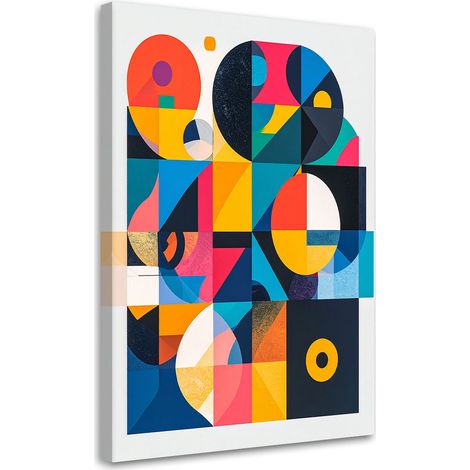 Wandbild Geometrische Abstraktion im Bauhaus-Stil 40x60 cm (1/5)