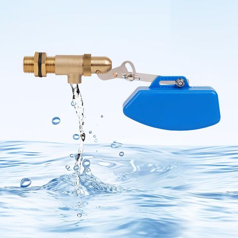 Robinet flotteur 3/4" en laiton avec bras réglable pour humidificateur automatique abreuvoir réservoir d'eau aquarium (3/4") (1/5)