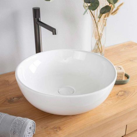Lavabo redondo de cerámica Siam 41cm
