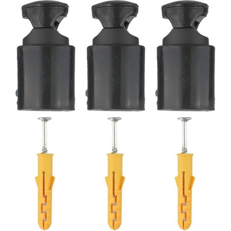Lot de 3 supports radiateur pour sèche-serviettes, fixations murales (1/5)