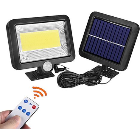 Lampe solaire à conception détachable, panneaux solaires séparés, détecteur de mouvement avec technologie de capteur intelligente, luminaire de sécurité mural extérieur-AquaForge (1/5)
