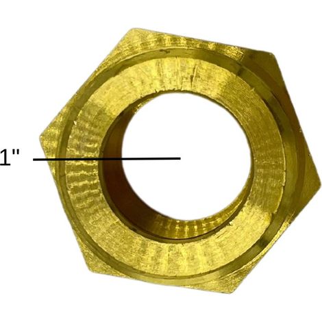 Doppelnippel 1" Messing flachdichtend Heizungstechnik Solar Solarzubehör (1/5)
