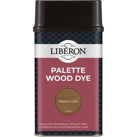 Liberon Palette Wood Dye Medium Oak 500ml LIBWDPMO500N