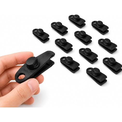 12 Pièces Clips de Bâches, 8 x 3 x 2,5cm (1/5)
