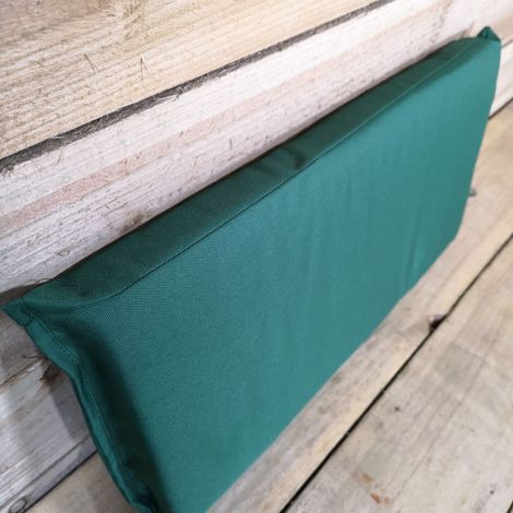 Charles Taylor Single Seater Wooden Chair Back Cushion In Green