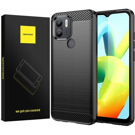 Étui Spacecase Carbon Poco C50 noir (1/5)