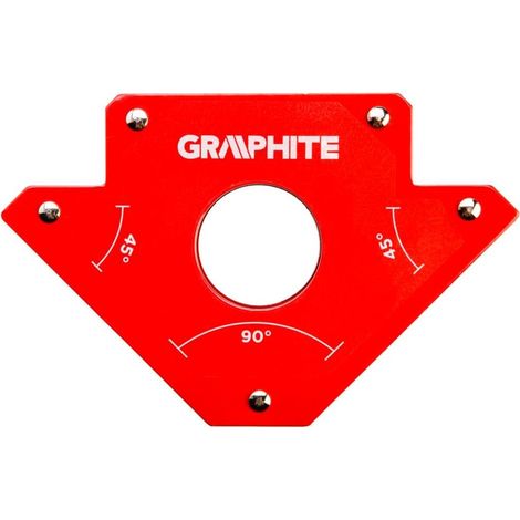 Escuadra magnética para soldar (122 x 190 x 25 mm, capacidad de carga: 34,0 kg)