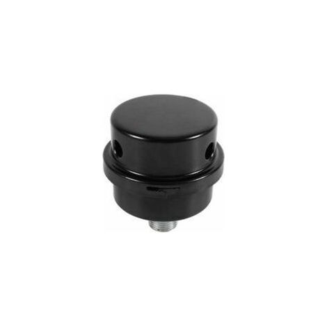 Silencieux d'admission pour compresseur à air sans huile – Filtre métallique noir fileté 3/8″ (16 mm) – Pièce de remplacement silencieuse (1/5)