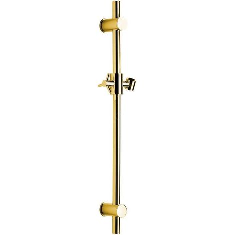 Sapho - Barre de douche avec support, longueur 70 cm, or SC017 (1/2)
