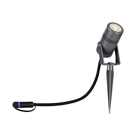 Paulmann Radon Plug & Shine proyector gris exterior