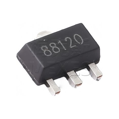 Changdian/Changjing CJ88120 linear voltage regulator, screen-printed 88120, SOT89-3 LDO voltage regulator integrated circuit, electronic component on chip, 5 units shipped.