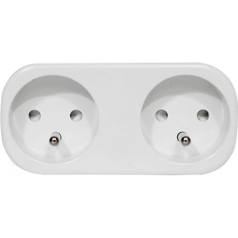 Prise Connectée WiFi Double avec Minuteur et Compteur de consommation - SILUMEN (1/6)