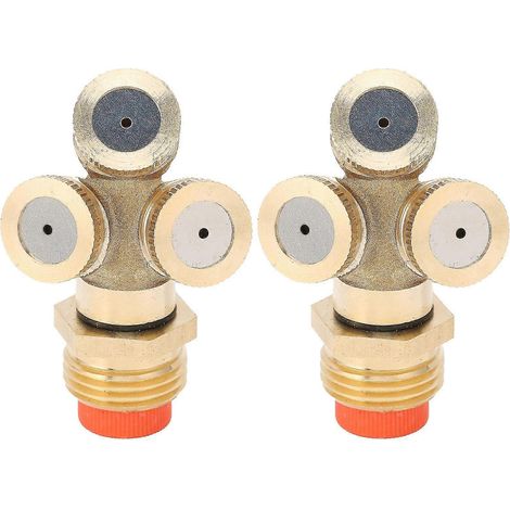Lot de 2 buses d'arrosage haute pression G1/2 à 3 trous avec filtre, compatibles avec les systèmes d'irrigation Garden AQ. WHBYV (1/4)