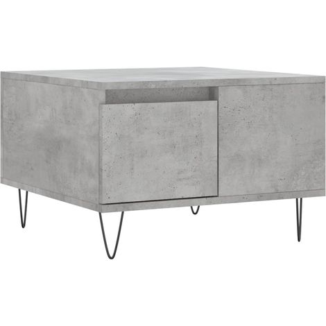 Maison Exclusive - Tavolino Salotto Grigio Cemento 55x55x36,5 cm Legno Multistrato