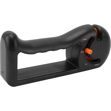 Aiguiseur de couteaux manuel à 4 étapes réglable, orange (1/5)