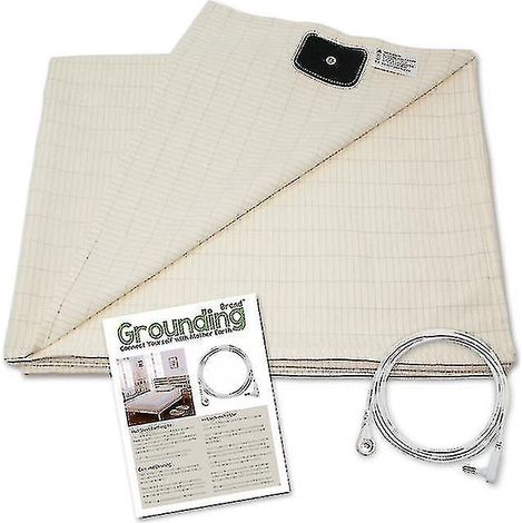 Erdungsmatte für Doppelbett, Schutz vor elektromagnetischen Feldern und Strahlung, aus leitfähigem Gewebe, 153 x 203 cm