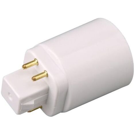 GX24Q LED lamp adapter to E27 4-pin socket(2 pieces)