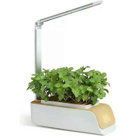 HONORNIC - Système de culture hydroponique intelligent sans terre, réglable, 5 V CC, pour jardin d'intérieur. Lampes de croissance pour plantes.