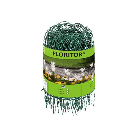MOREDA malla floritor  65cm. verde rollo 10m , Floritor se utiliza para proteger y limitar las zonas ornamentales, los jardines y las huertas Malla trenzada de alambres ondulad (1/2)