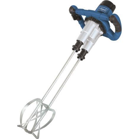 Trapano miscelatore doppia frusta impastatore malta colla1800w Scheppach pm1800d (1/8)