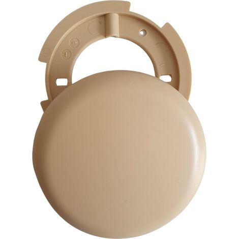 Boîte de jonction pour lampes beige Ø 10 cm ultra plate 1,5 cm - Boîte de plafond, couverture, boîte à câble, boîte de distribution murale, auvent, lampe, rosette de plafond (1/5)