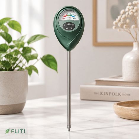 FLITI Testeur d'humidité du sol numérique sans pile, sonde légère portable pour plantes intérieur extérieur, échelle 1-10 (1/5)