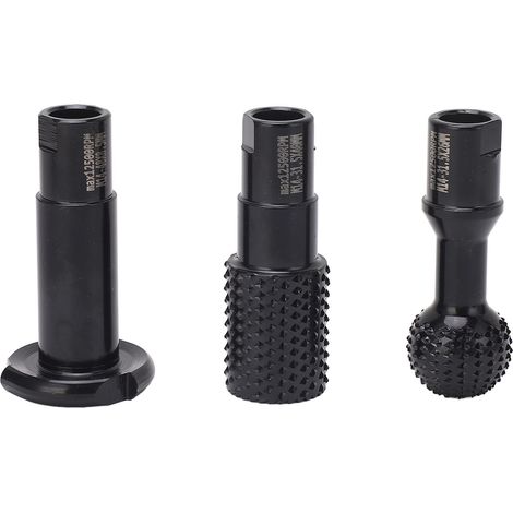 Lot de 3 meules burin rotatives file à fraiser M14 pour sculpture bois compatible meuleuse angle 115 125 (1/5)