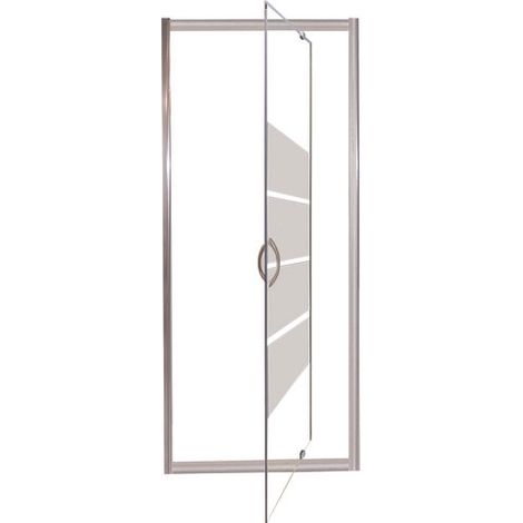 ONDEE ZEN - Porte de douche SHIVA - Pivotante - Finition Chromé - 90x190cm (1/3)