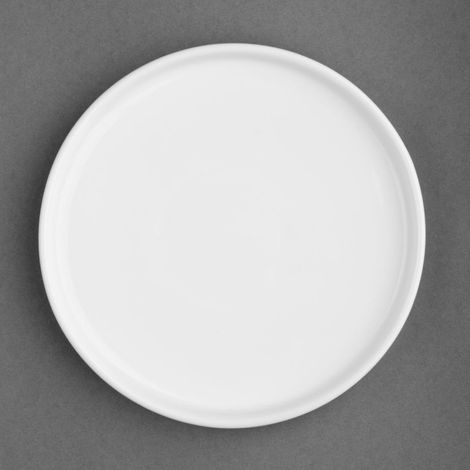 Assiettes Plates Rondes Whiteware 210mm (Lot de 6) - Ref FW813 - Olympia (1/5)
