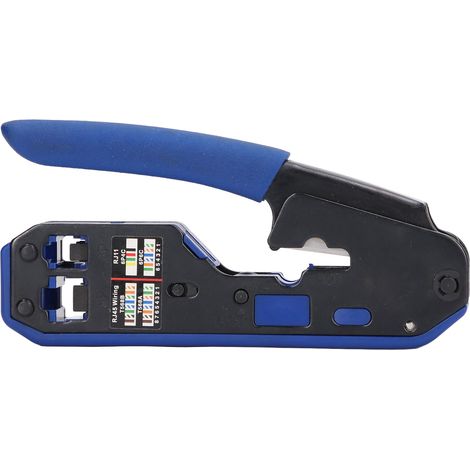 RJ45-Crimpzange, Crimpzange für Ethernet-Netzwerkkabel, Abisolierwerkzeug und Schneidwerkzeug für Cat5- und Cat6-Kabel (1/5)