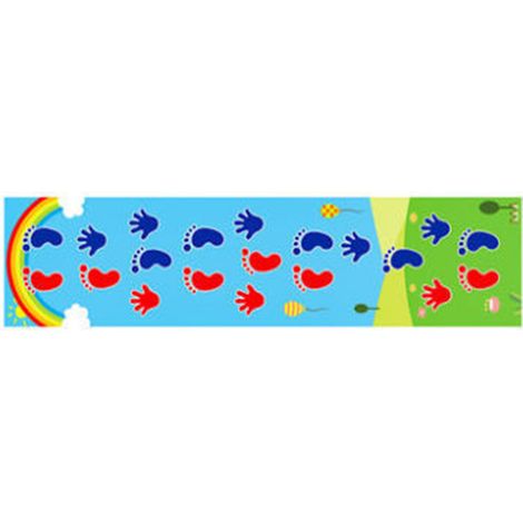 Wasserdichte Spielmatte für Kinder, Stoffspieldecke, für den Heimgebrauch, Maße: 2,8 m x 0,6 m / 9,19 m x 1,97 m (1/4)