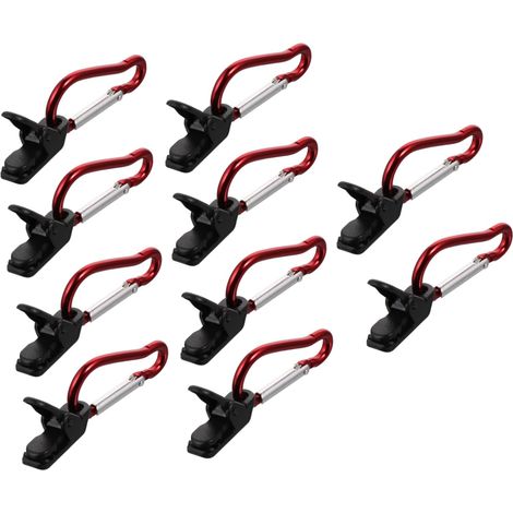20ensembles Clips De Fixation pour Bâche De Camping Accessoires pour Voile Ombrage Pince De Sécurité pour Abris Temporaires (1/5)
