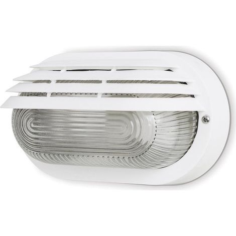 Supporto a parete FAR Oval Small IP44 E27 12W Bianco (1/2)