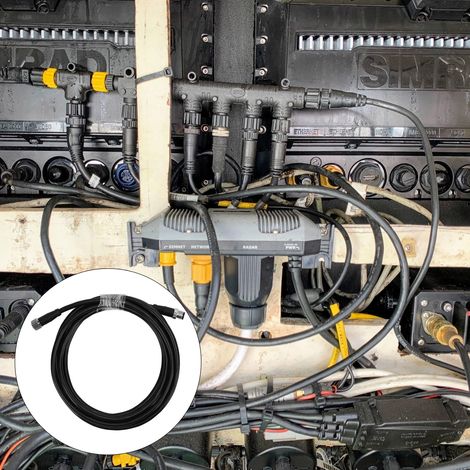 Bootszubehör: M12 5-adriges Kabel (Stecker + Buchse), 3M Metallstecker (1/5)