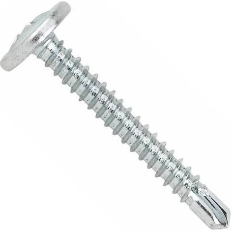 (4,2X25) TORNILLO AUTOTALADRANTE DE CABEZA ALOMADA BAJA, HUELLA PH Y ARANDELA ESTAMPADA C(100U) - INDEX