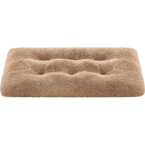 Panier pour Chien, Canapé, Lit pour Animaux, 122 x 74 cm, Rembourrage Moelleux, Lavable, Coussin pour Chien, Marron Camel (1/5)