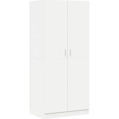 Maison Exclusive - Kleiderschrank Weiß 80x52x180 cm Holzwerkstoff