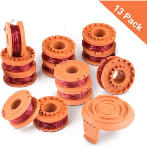 Bobines de rechange coupe-fil, WG163, WG155, WG180 Compatible avec Worx WA0010, Autofeed-Bouchon pour Unkrautfresser, Batterie, coupe-fil, Longueur de 10 Pieds (1/5)