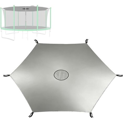 Toile d'ombrage imperméable et résistante pour trampoline d'extérieur, idéale pour protéger votre jardin (terrasse, pelouse, cour) grâce à sa texture raffinée. Dimensions : 1,83 m.