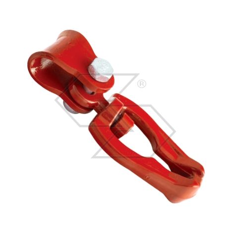 Gancio girevole fune catena con occhiello grado 80 peso 0.83 Kg